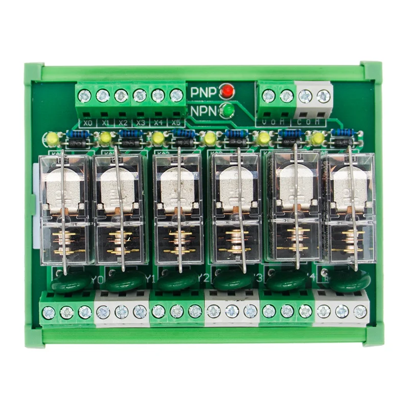 6 канальный 1 SPDT DIN рейку OMRON G2R 12V DC/AC интерфейс релейный модуль|omron g2r|interface relay6 channel |