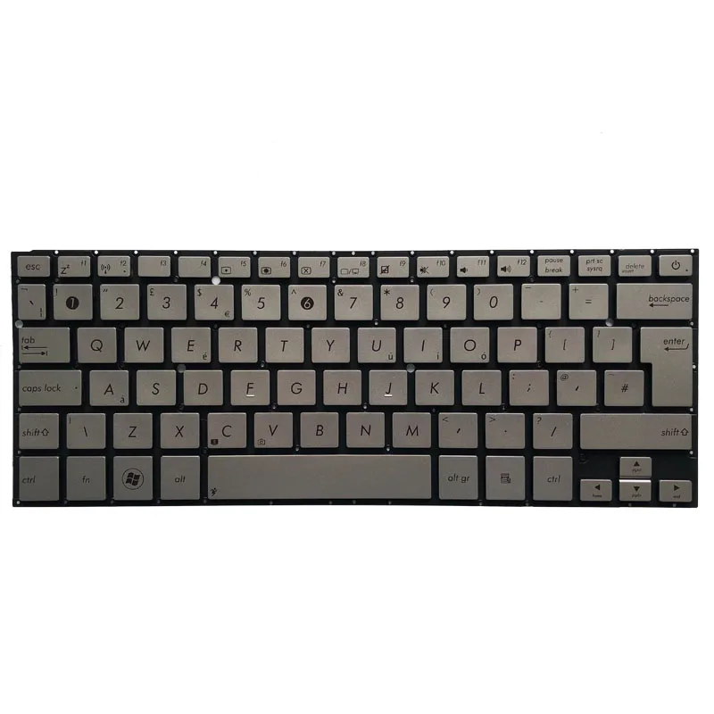 Новинка клавиатура для компьютера c английской раскладкой для Asus UX31 UX31A UX31LA UX31E серебро без подсветки сзади/рамка