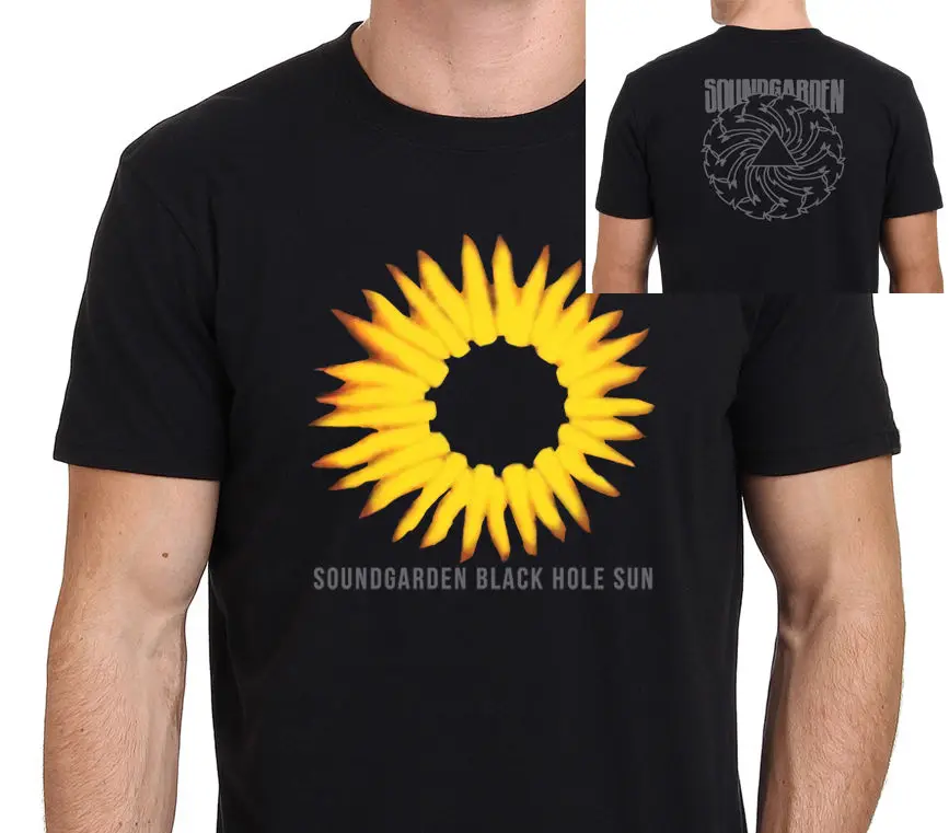 SOUNDGARDEN BLACK HOLE SUN 94 винтажная Мужская футболка с логотипом альбома размер: s-xxl