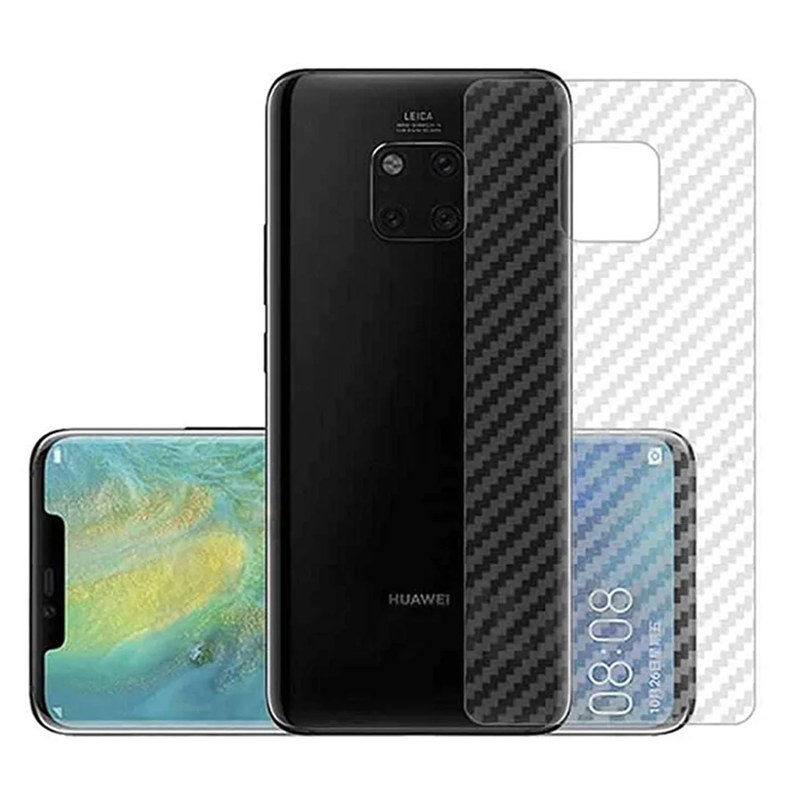 10 шт./лот 3D защита для задней панели из углеродного волокна Huawei Mate 20 Pro Lite 20X Honor 8X View