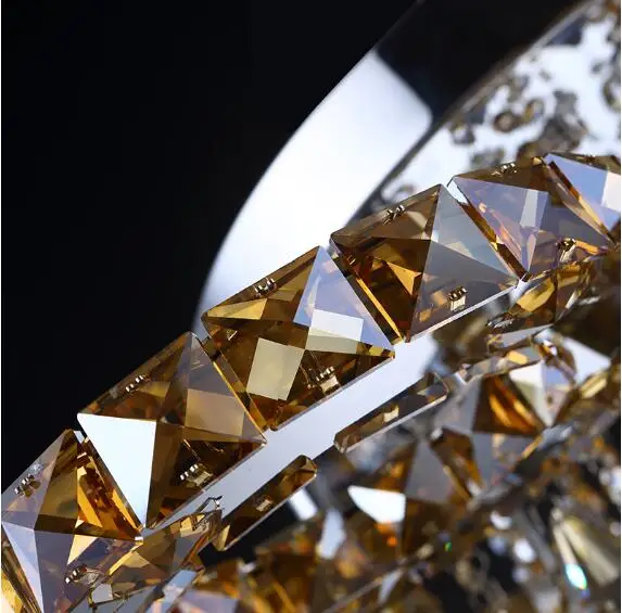 Современные хрустальные люстры из нержавеющей стали краткие светильники для