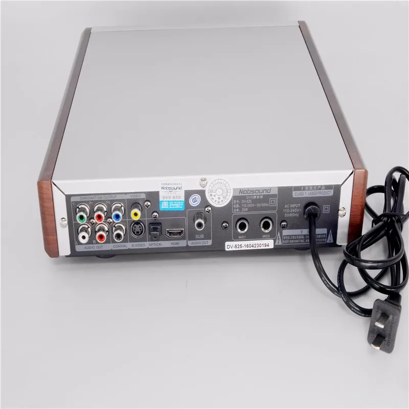 Nobsound DV 525 высококачественный DVD CD USB видеоплеер mike выход сигнала Караоке