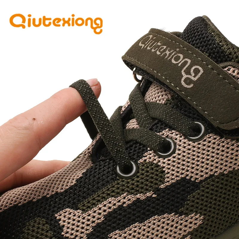 QIUTEXIONG Trainer Children Running Shoes Kids Sneaker Boys Casual For Girls Footwear Sport Breathable Fashion Mesh | Детская одежда и