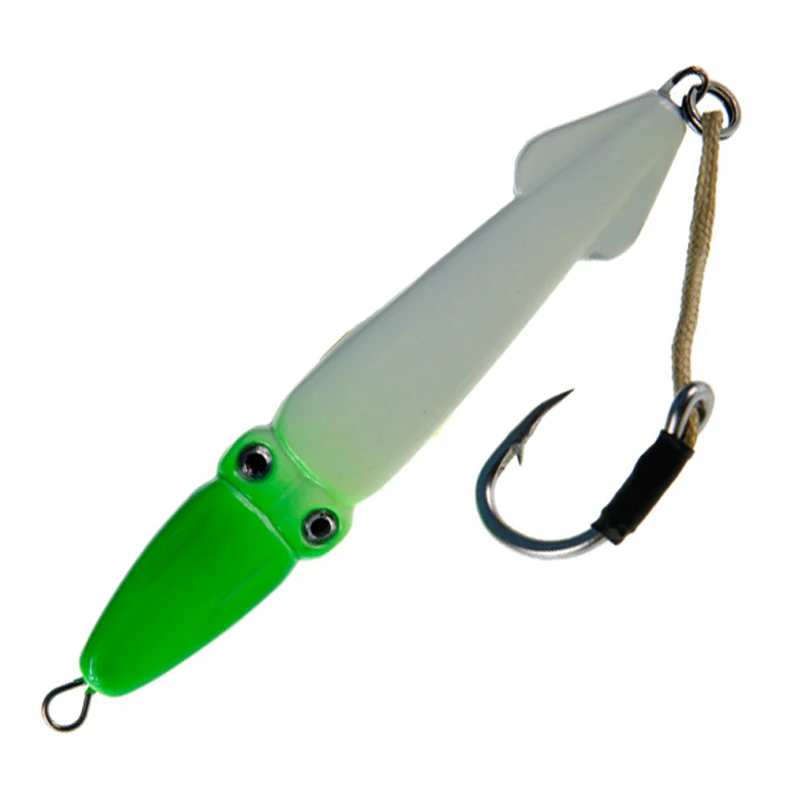 120 г Марлин Тунца Металла Жесткий Squid Jig Глубоководная Приманки Джиг рыбалка для