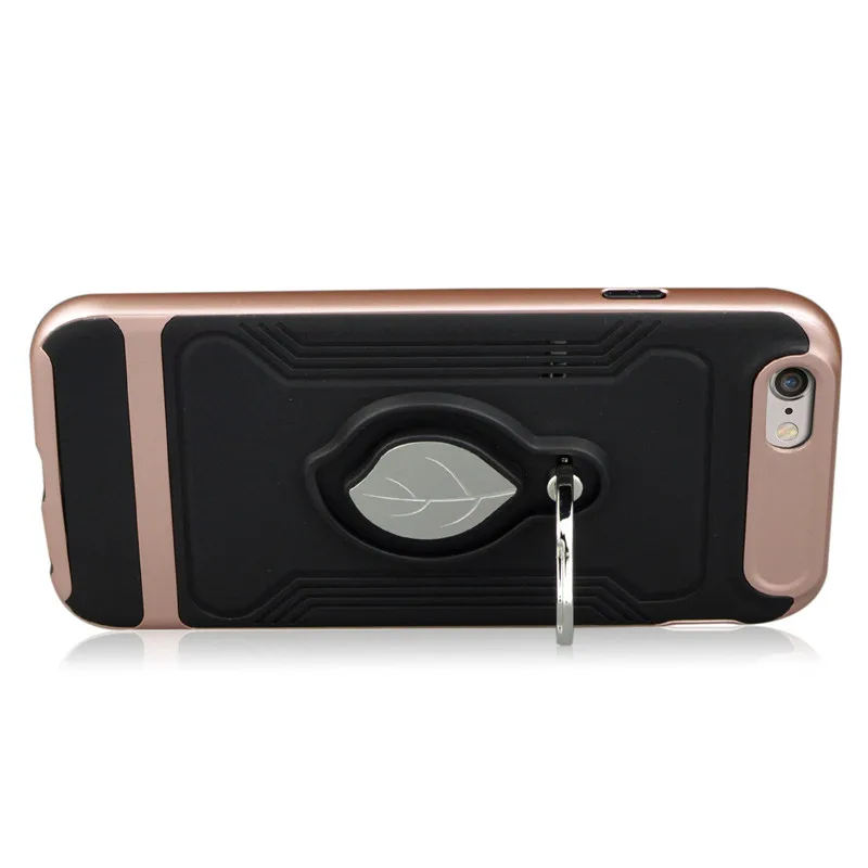 Heat dissipation Phone Case For iPhone 6s 6 7 8 Plus XR XS MAX Leaf Finger Ring Magnetic Bracket PU Soft Silicone Hard PC Cover |