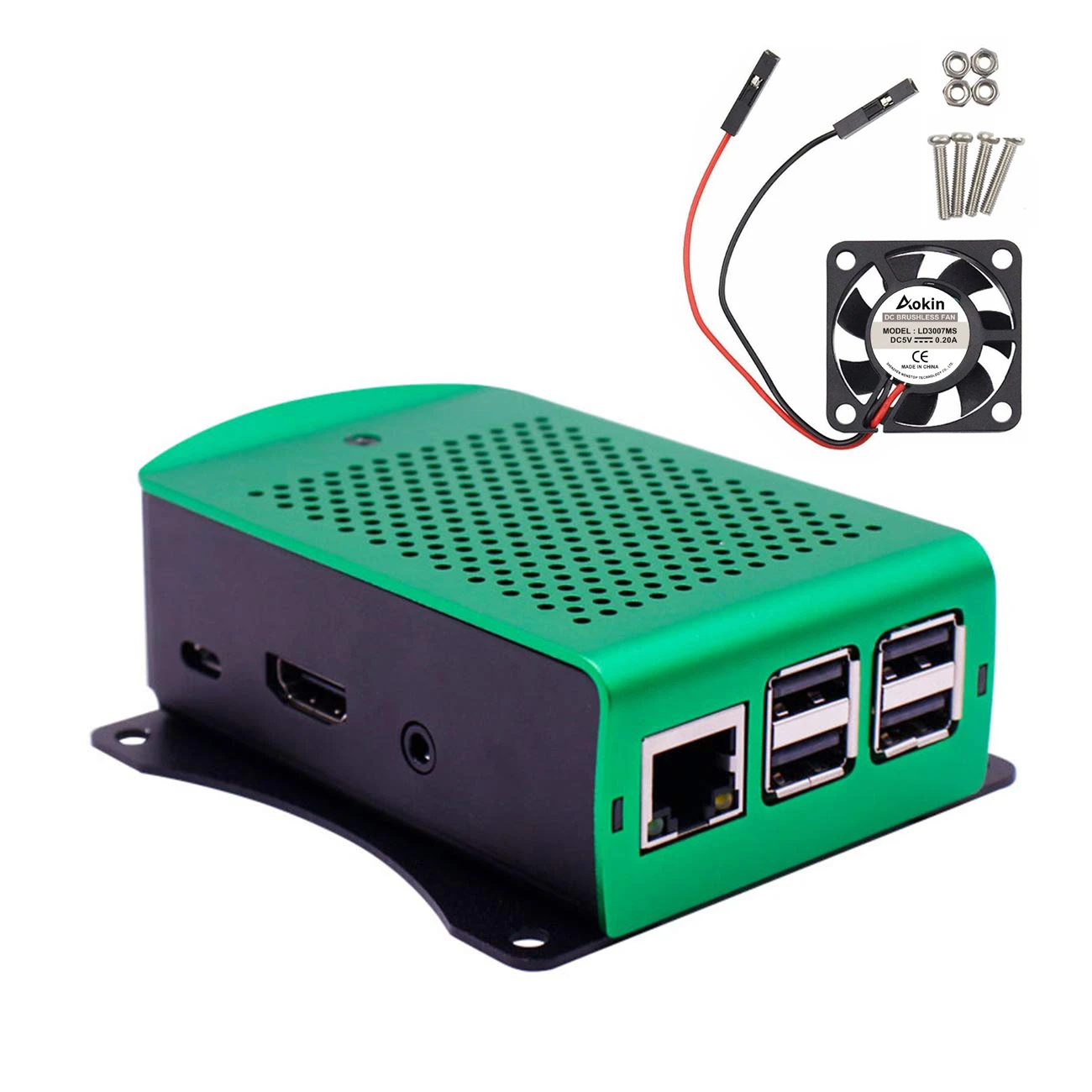 Новейший алюминиевый чехол Raspberry Pi 3 Model B Plus металлический корпус подвесной