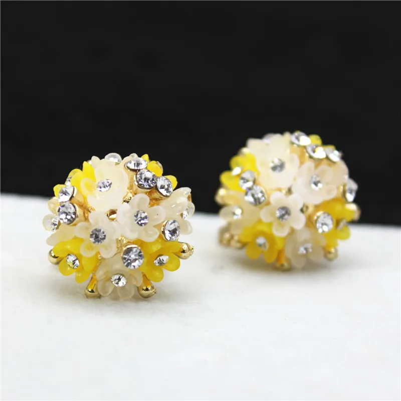 Лидер продаж брендовая бижутерия роскошные серьги гвоздики с двойной имитацией