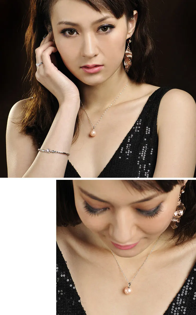 Набор украшений из ожерелья и серег серебра 925 пробы с жемчугом|necklace gift set|necklace