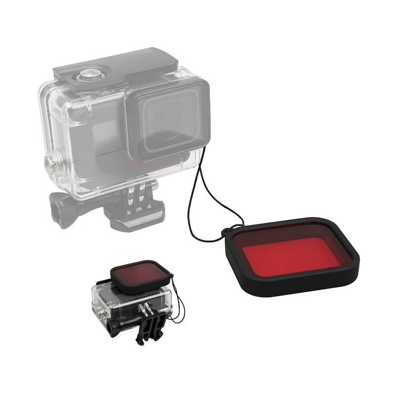 Фильтр для дайвинга GoPro Аксессуар водонепроницаемый чехол красный фильтр