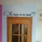 Испанская виниловая наклейка на стену Mi casa es su casa и Добро пожаловать в наш дом настенные наклейки для дома Decor Бесплатная доставка