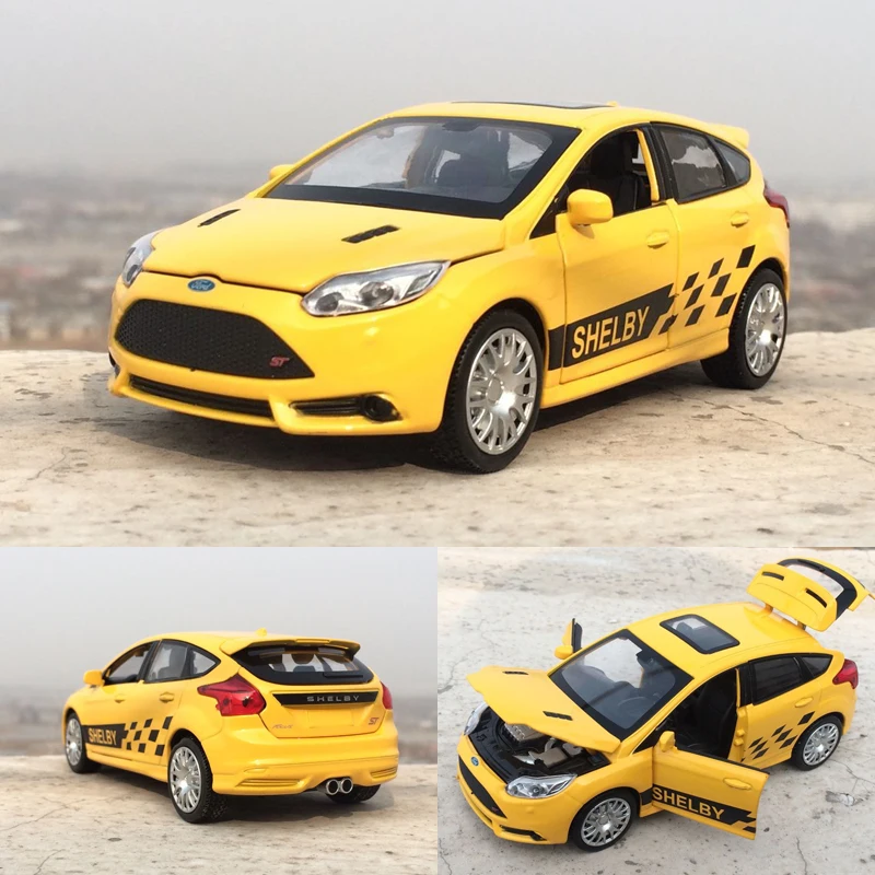 Масштаб 1:32 литая металлическая модель автомобиля для коллекции Ford Focus ST модели