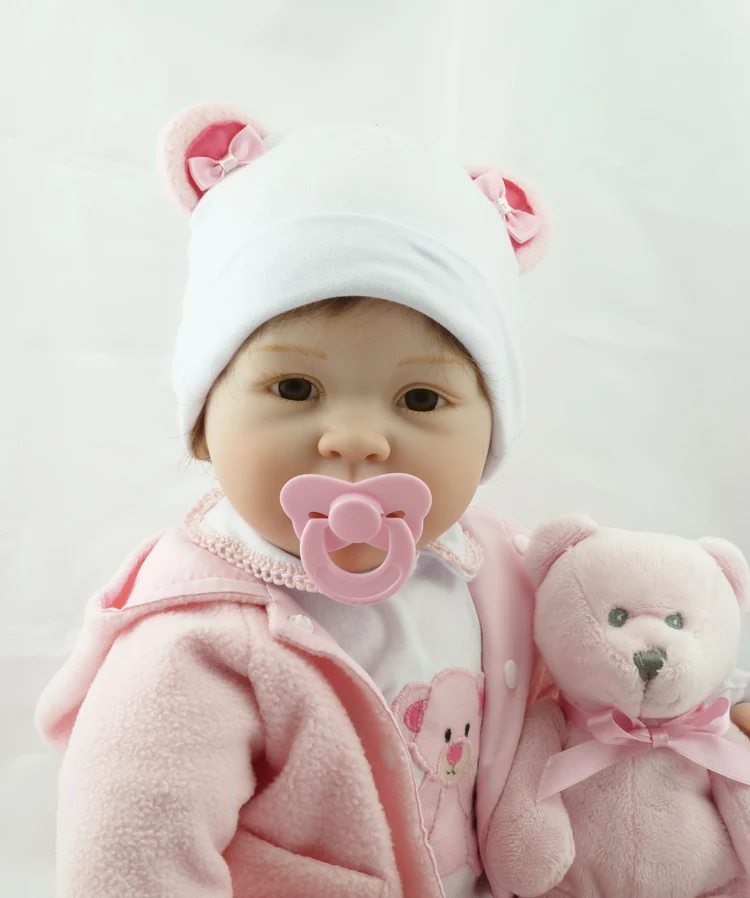 Новая силиконовая Детская кукла Bebe Reborn smile детские игрушки магнитная пустышка 22
