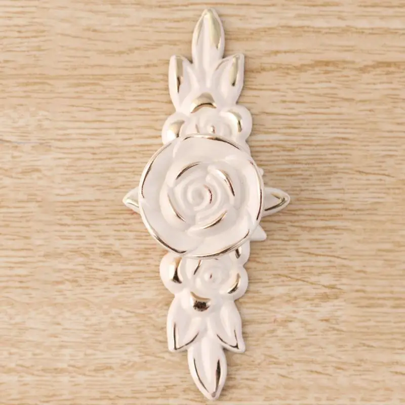 Античное Золото Роза Кабинет Ручки Двери Ящика Dresser Шкаф Тянуть Дверные |