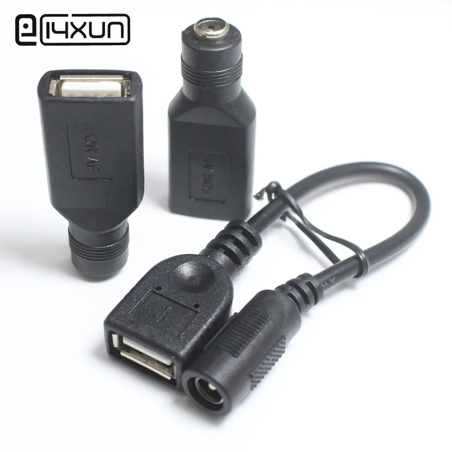 1 шт. 5 5*2 мм к USB 2 0 разъем гнездо-гнездо в постоянного тока вилки питания адаптер