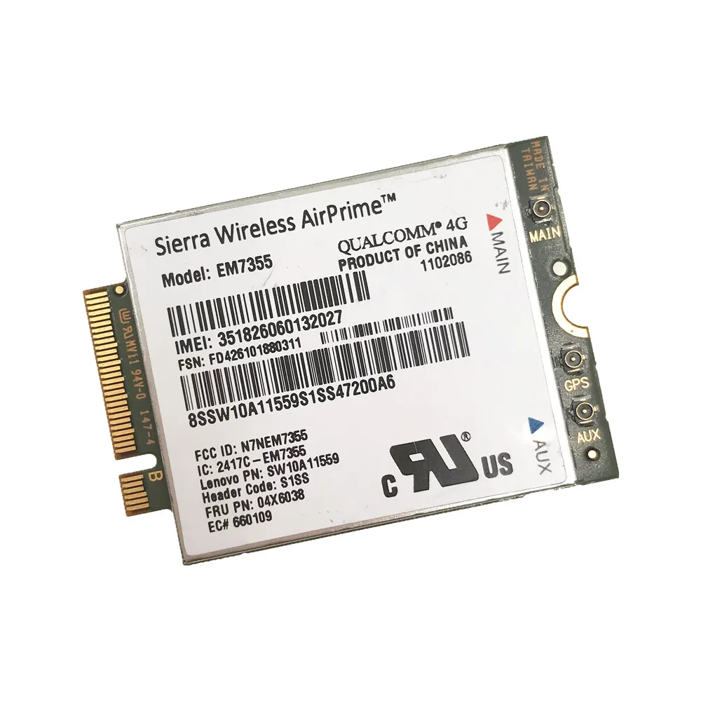 Wi Fi карта Sierra Gobi5000 EM7355 LTE 4G WWAN FRU 04X6038 04W3801 NGFF для Lenovo T440 X240 W540 T440P T431S|3G модемы| |