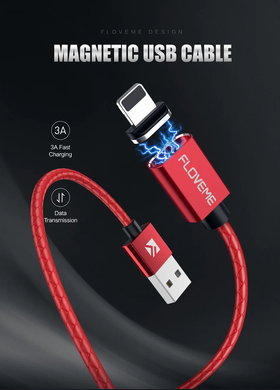 FLOVEME 3A Магнитный usb type-C кабель для iPhone 7/8/XR/XS Micro USB кабель Быстрая зарядка зарядное устройство кабель для samsung Xiaomi huawei