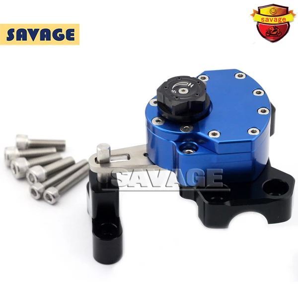 Для HONDA CB600F HORNET 2007 2013 синий мотоцикл рулевой демпфер стабилизатор с Монтажный