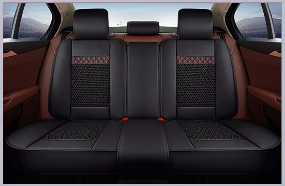 Универсальные кожаные чехлы для автомобильных сидений для Volkswagen Passat Polo Tiguan SANTANA golf Жук автомобиль аксессуары автостайлинг