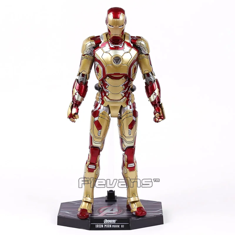 Горячие игрушки ЖЕЛЕЗНЫЙ ЧЕЛОВЕК Марк XLII MK42 1/6th весы фигурка Коллекционная модель игрушки с светодиодный светильник