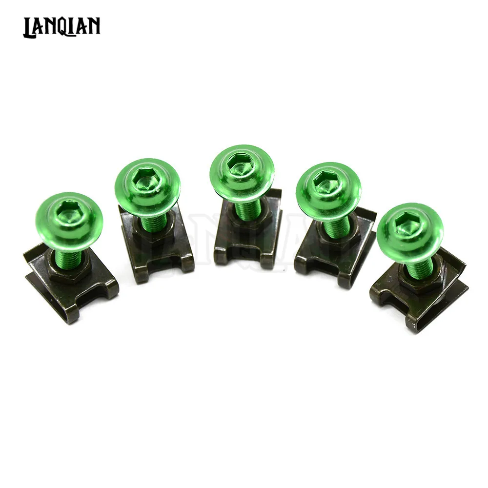 6 мм болты для обтекателя мотоцикла CNC рабочие 5 шт. Kawasaki Zephyr 750 ZEPHYR ZEPHYR750 ZR 7/S ZR7/S