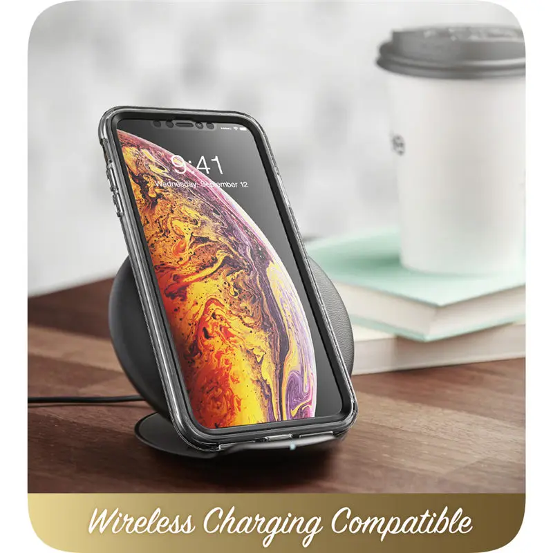 Для iPhone Xs Max Чехол i-Blason Cosmo серия полный корпус сверкающий блеск перо бампер чехол