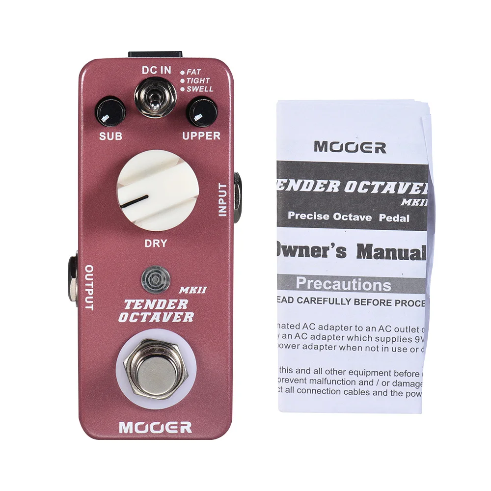 MOOER нежная Октава MKII Гитара педаль эффектов 3 режима настоящий обход полностью