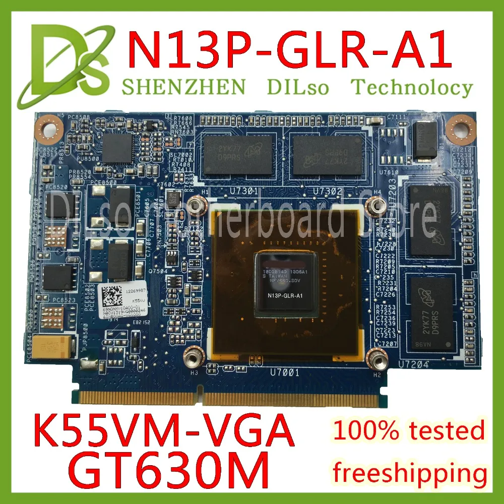 KEFU N13P GLR A1 VGA для ASUS K55VJ K55VM K55V ноутбук видеокарта GeForce GT630M с 2GB тест