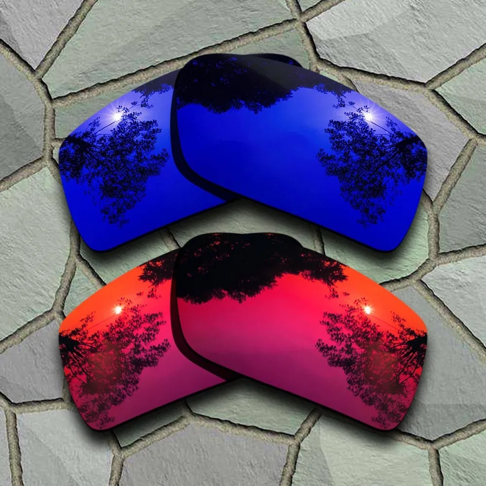 

Violet Blue&Violet Red Sunglasses Polarized Replacement Lenses for Oakley Gascan