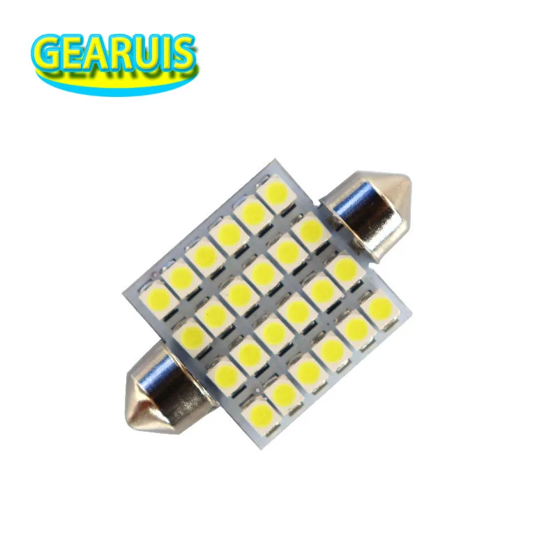 100 шт. авто светодиодный гирлянда C5W 24 SMD 1210 3528 Светодиодный 0.1A купольный