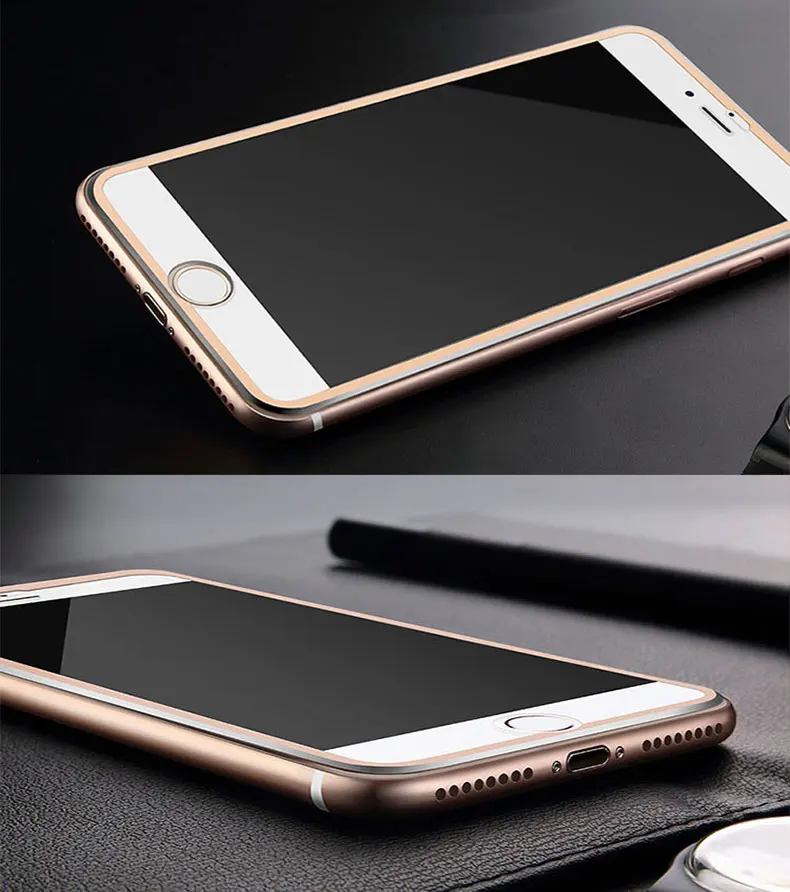 3D Алюминий сплав закаленное Стекло для iPhone 6 6s 7 8 Экран защитная пленка на Apple iPhone 6 6s 7 8 10 X Стекло