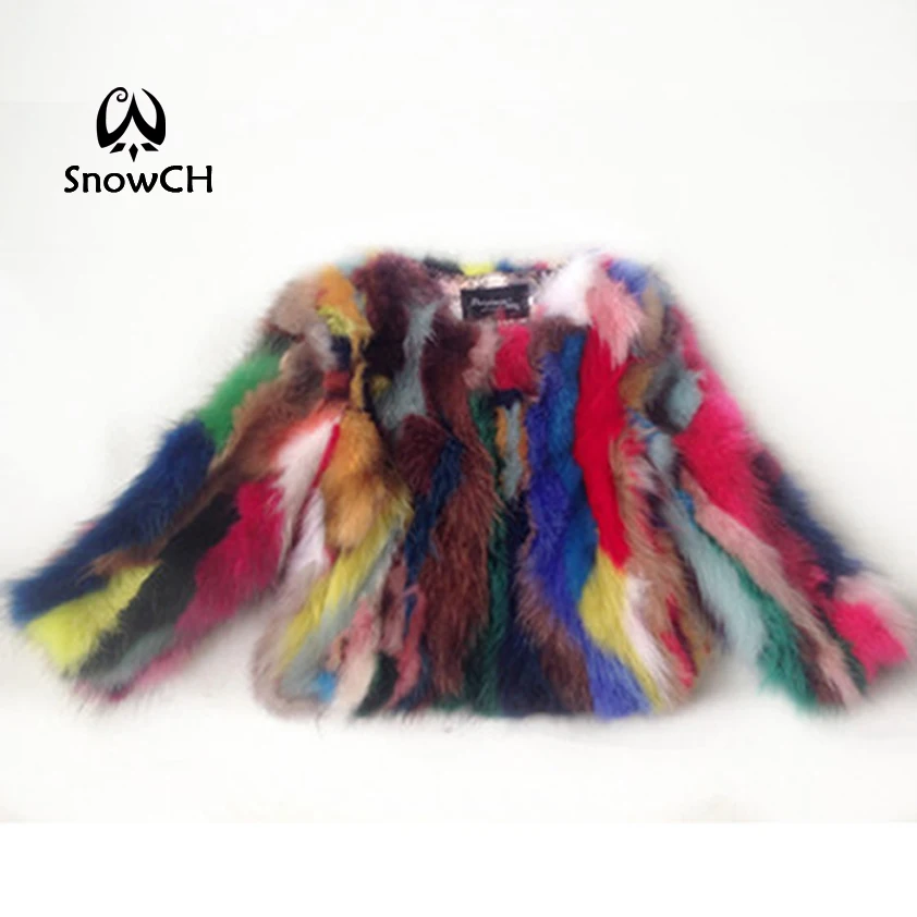 Бесплатная доставка новинка 2018 женская шуба из натурального меха енота куртка