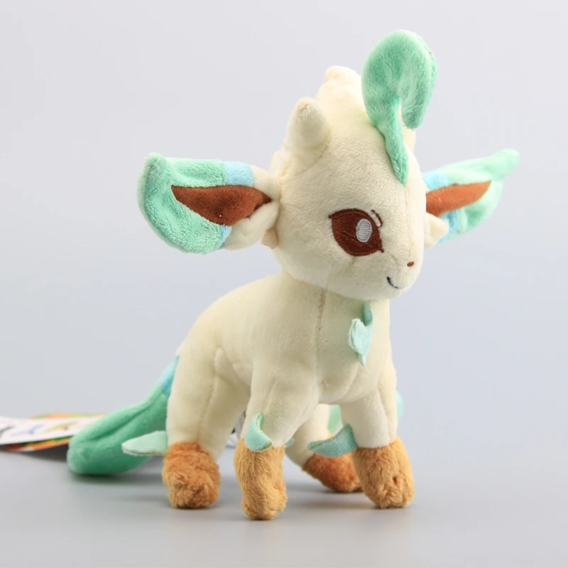 9 стилей " 20 см Плюшевые игрушки стоят Sylveon Umbreon Eevee Espeon Vaporeon Flareon Мягкие куклы подарок для детей - Цвет: Leafeon