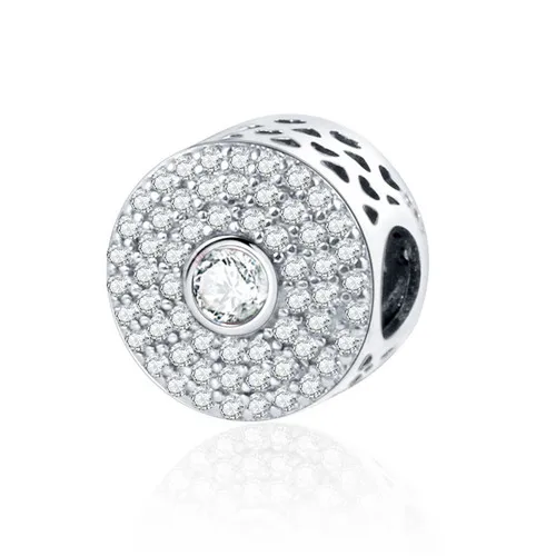 Весенняя коллекция, Подходит для Pandora, очаровательный браслет,, 925 серебро, сделай сам, бисер, абстрактный Шарм с прозрачным зеленым, фиолетовым, розовым CZ - Цвет: A3