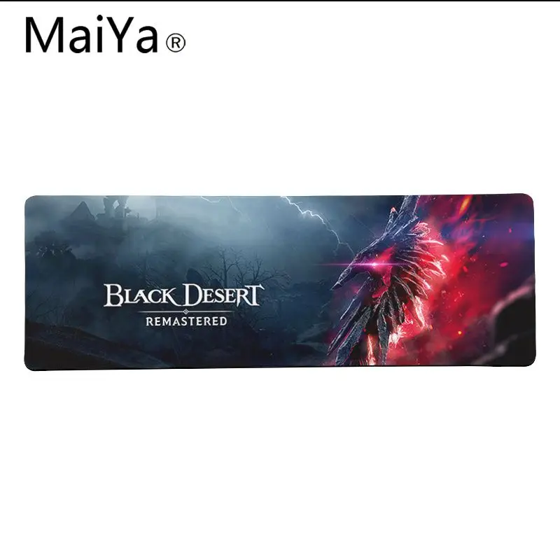 Высококачественный черный игровой коврик для мыши Maiya в стиле пустыни из