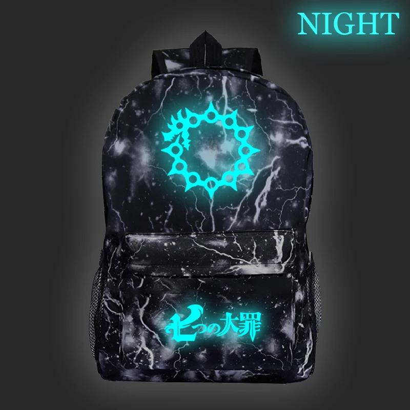 Светящийся рюкзак с надписью The Seven для мальчиков и девочек модный дорожный