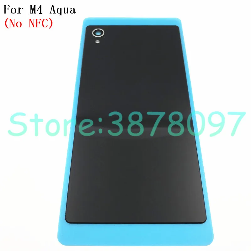 Задняя крышка батарейного отсека для Sony Xperia M4 Aqua E2303 E2333 E2353 стеклянная задняя +
