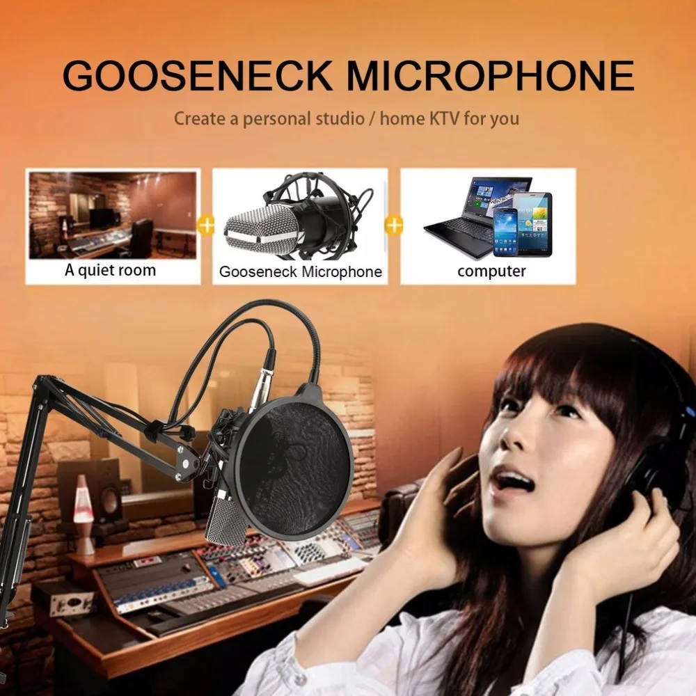 Профессиональный комплект для студии вещания записывающий конденсаторный