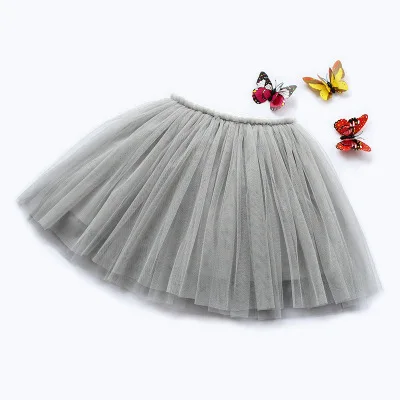Детская юбка-пачка для танцев тюлевые юбки маленьких девочек 11 однотонных цветов