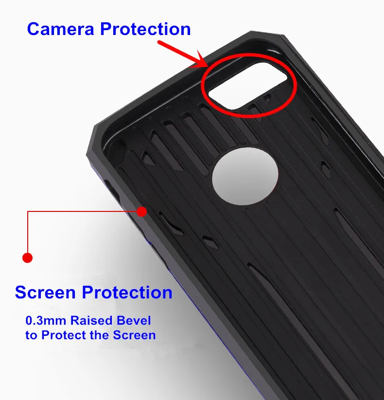 Противоударный защитный чехол для Xiaomi Redmi Note 7, 6, 6A, 4X, 5A, 5 Plus, Pro, S2, защитный чехол с подставкой из поликарбоната+ ТПУ, ударопрочный чехол на заднюю панель