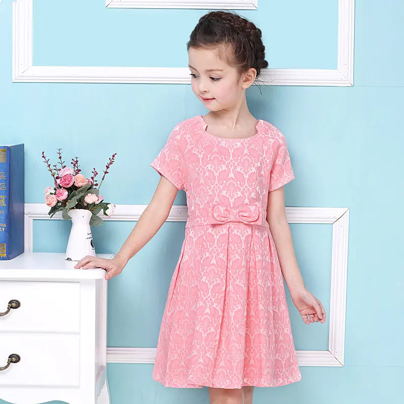 ChildDkivy Princess Dress for Baby Girls 2018 Kids Party 2-8 Years Solid Jacquard Spring Winter | Детская одежда и обувь
