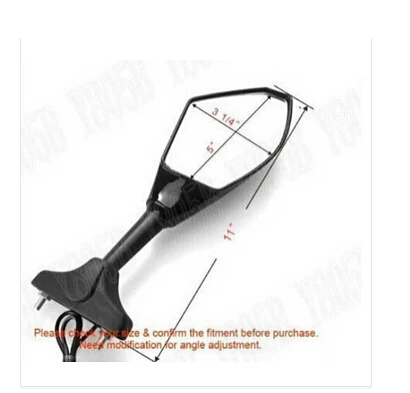 Углерода Мотоцикла LED Поворотник Зеркала Для Honda CBR400 CBR600 CBR1000 F1 F2 F3 F4 F5 F4i РК-52 SP1 SP2