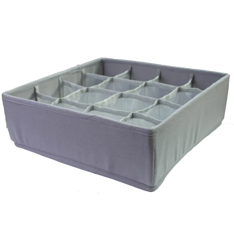 Foldable Underwear Storage Boxes Washable Closet Drawer Socks Organizer with Zipper