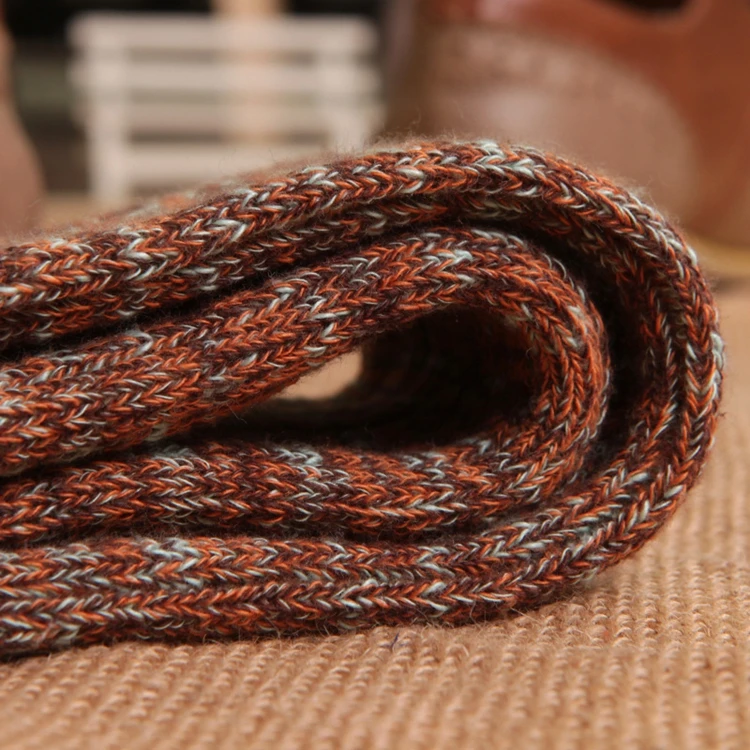 Зима высокий груды носков ретро толстой хлопковой носки теплые теплый