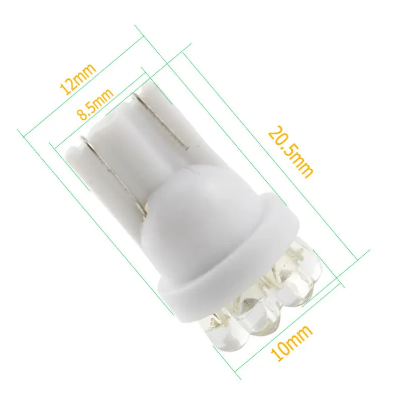 YM E-Bright 10 шт. T10 F8 7 SMD 194 168 W5W Автомобильный светодиодный светильник светодиодов