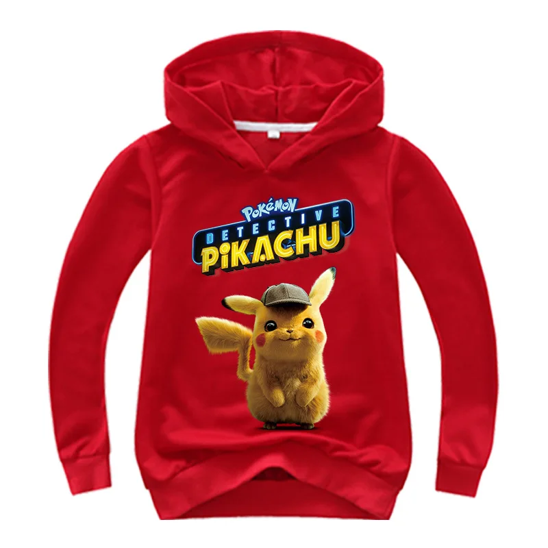 COLOR 4 DLF/От 2 до 16 лет; детская толстовка с покемоном; толстовки с капюшоном для маленьких мальчиков; милые свитшоты с Пикачу; детская повседневная осенняя одежда; пуловер; Джемперы; Nova - Цвет: COLOR 4