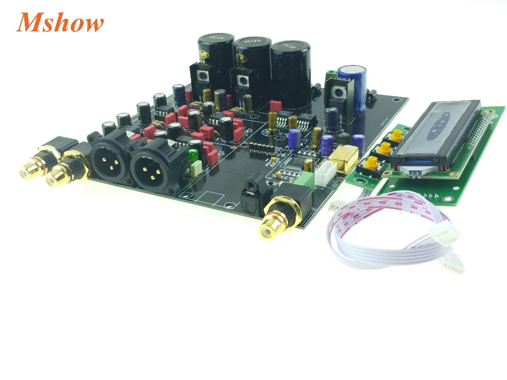 ES9028 ES9028PRO DAC ies 384K DSD XLR высокое качество hifi аудио опция Amanero или XMOS USB модуль+ пульт дистанционного управления