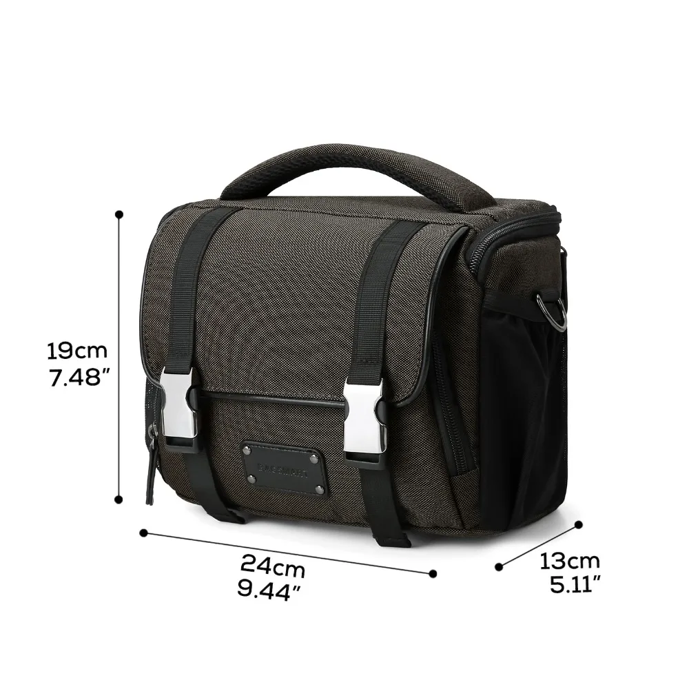 BAGSMART водонепроницаемая сумка для камеры с дождевиком DSLR/SLR Камера сумка на плечо для Canon Nikon sony Компактная сумка для объектива
