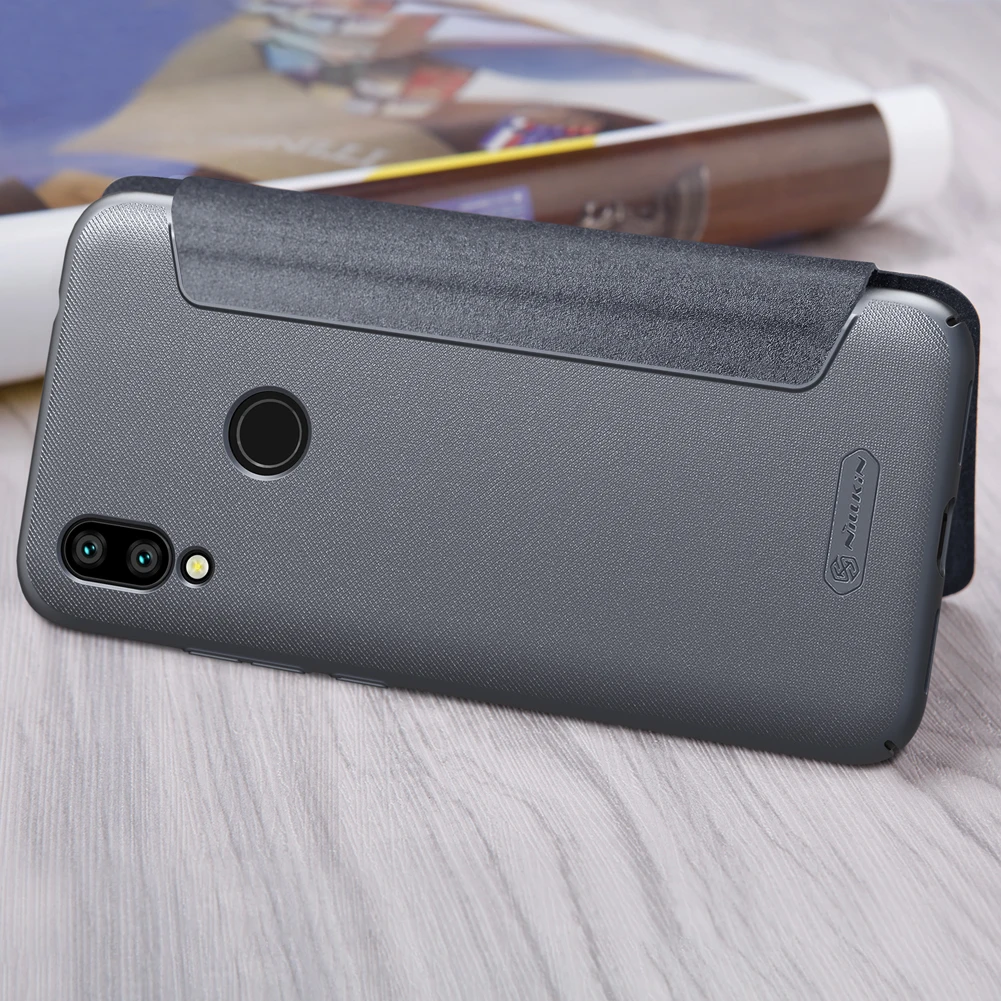 Флип-чехол для Xiaomi Redmi 7 Nillkin Sparkle Series из искусственной кожи чехол для Redmi 7 6,26''