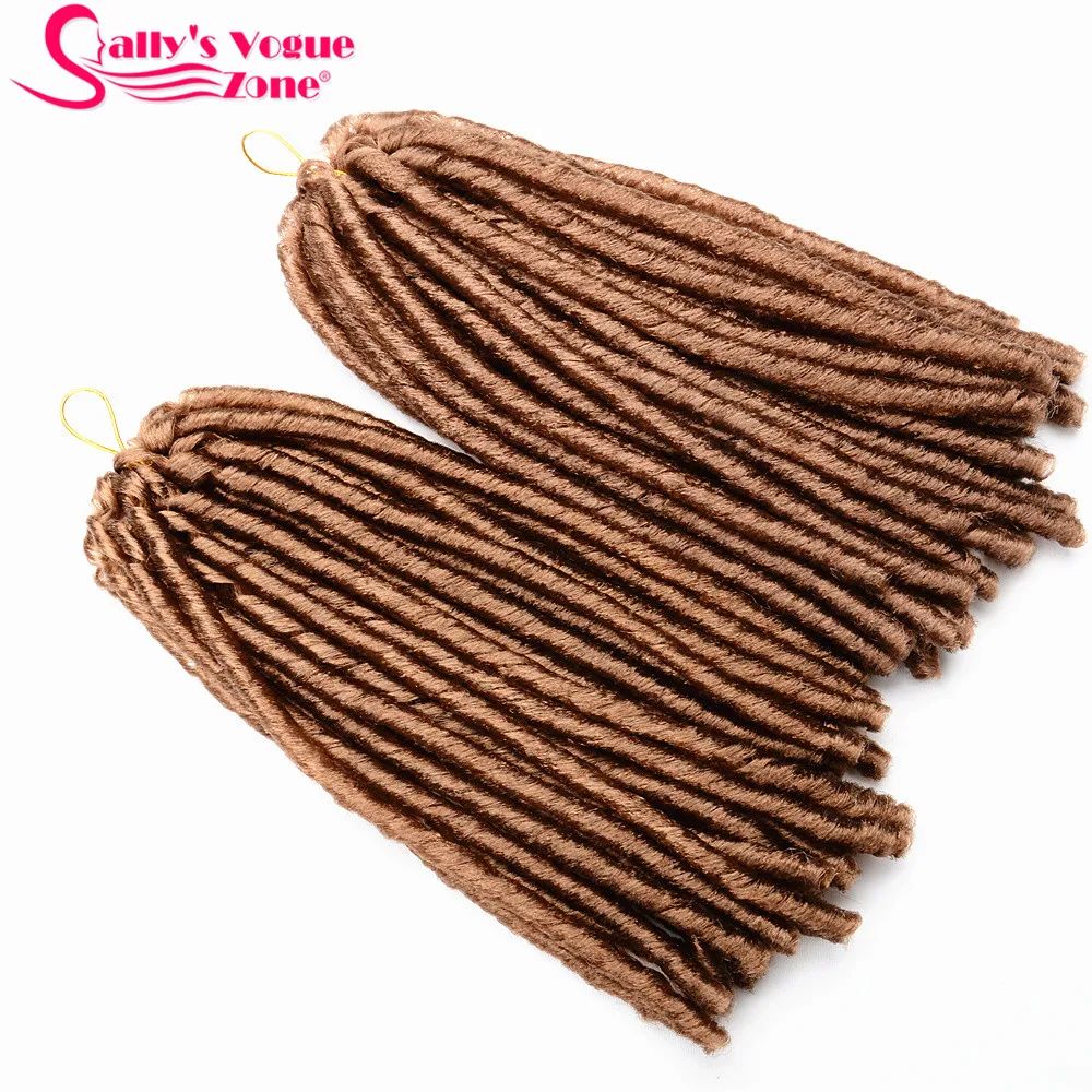 Sallyhair, 14 дюймов, 70 г/упак., вязанные крючком косички, синтетические косички, для наращивания волос, афро, прически, мягкие, искусственные Локи, коричневый, черный, толстый, полный