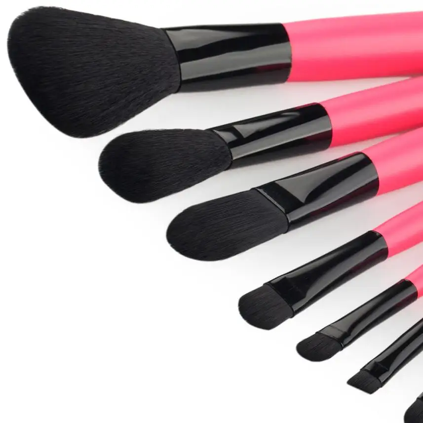 7 шт. набор кистей для макияжа кисточек с коробкой тонкой пряжи сумка внутри